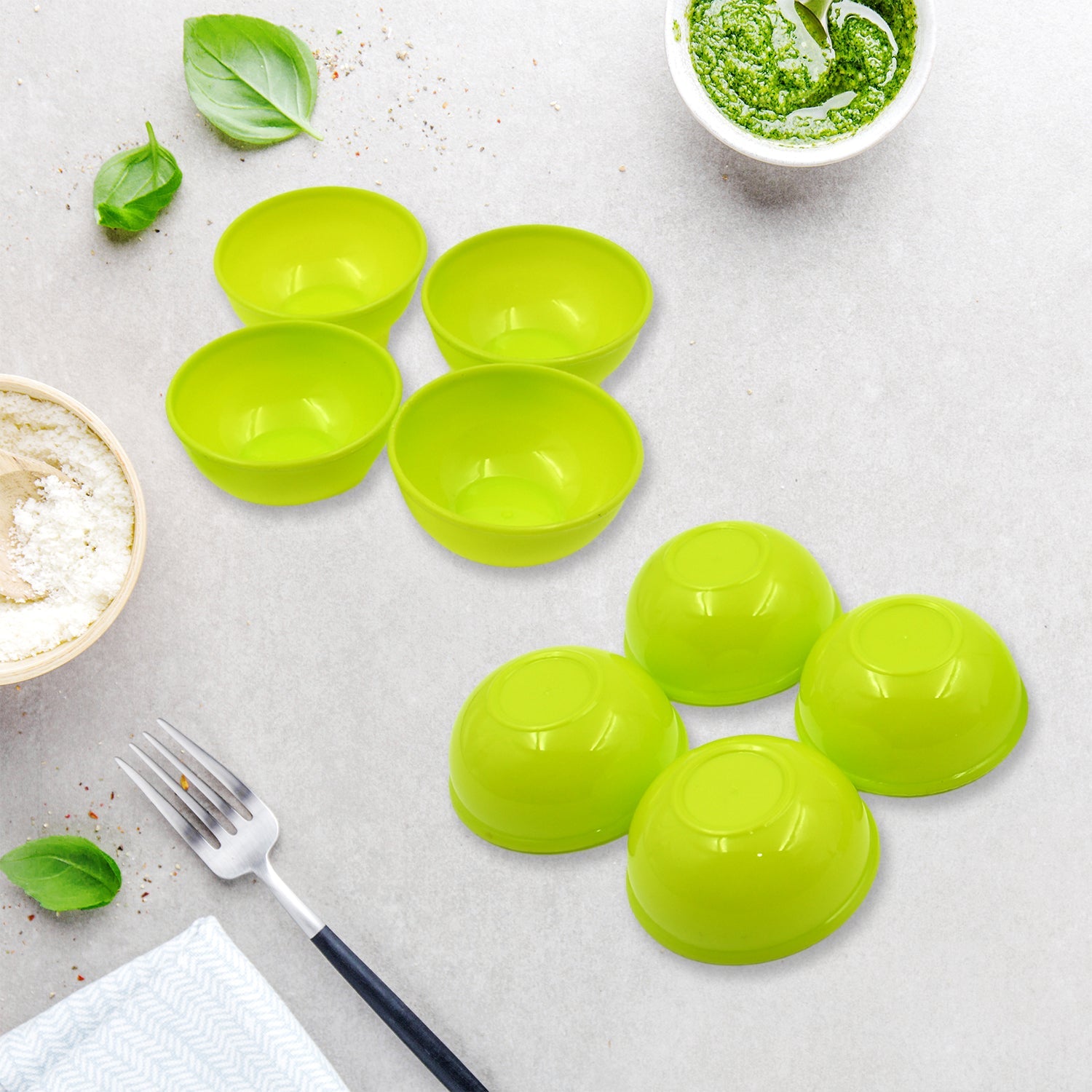 5557 Multipurpose Small Round Plastic Bowl / Katori, Microwave Safe Reusable Lightweight Bowl, Dishwasher Safe Chutney Bowl (8 Pcs Set) 5557 Multipurpose Small Round Plastic Bowl / Katori, Microwave Safe Reusable Lightweight Bowl, Dishwasher Safe Chutney Bowl (8 Pcs Set)